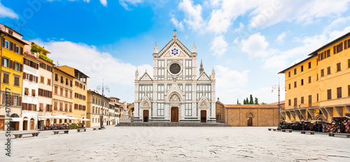 Basilica di Santa Croce in Florence, Tuscany, Italy photo