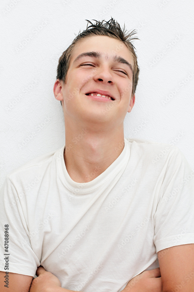 Satisfied Young Man Satisfied Young Man