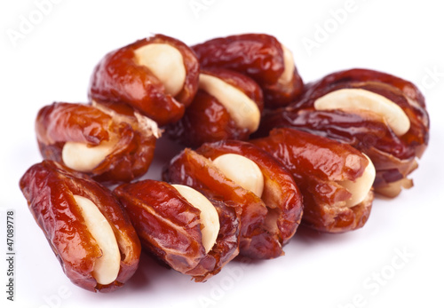 dried dates, white almond stuffed