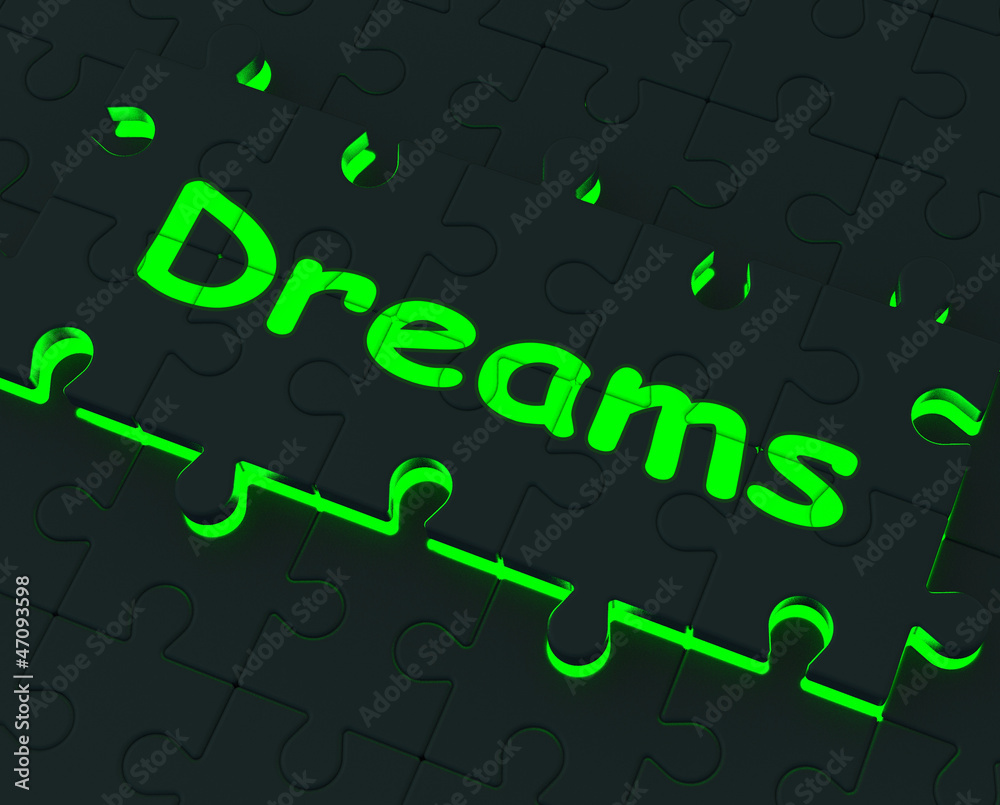 Dreams Puzzle Showing Desires And Wishes Dreams Puzzle Showing Desires And Wishes