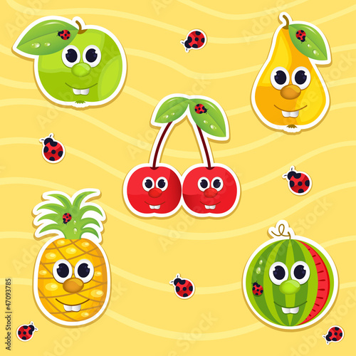 vector icon set fruit