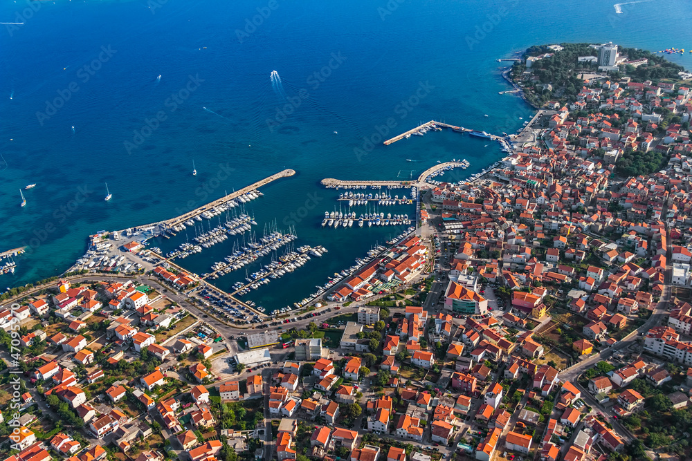 Naklejka premium Vodice aerial