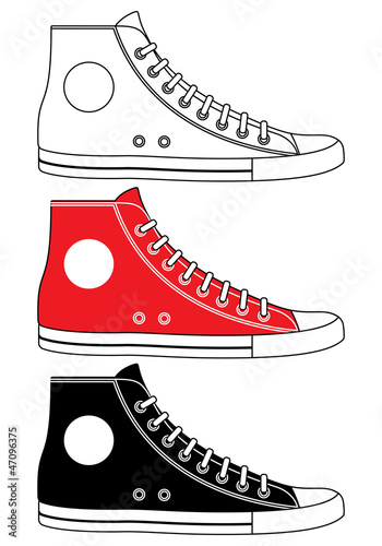 Illustration of sneakers