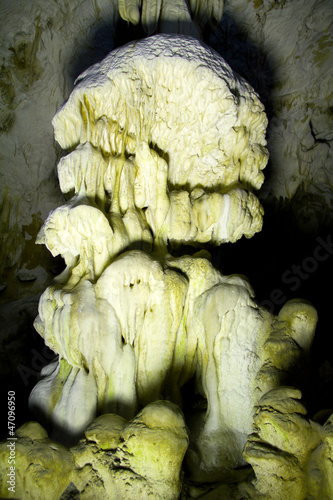Photography Stalagmite in Ceremosnja cave