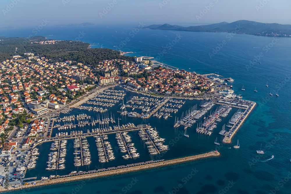 Naklejka premium Biograd aerial