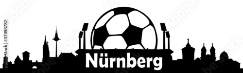 Nürnberg Skyline Fussball