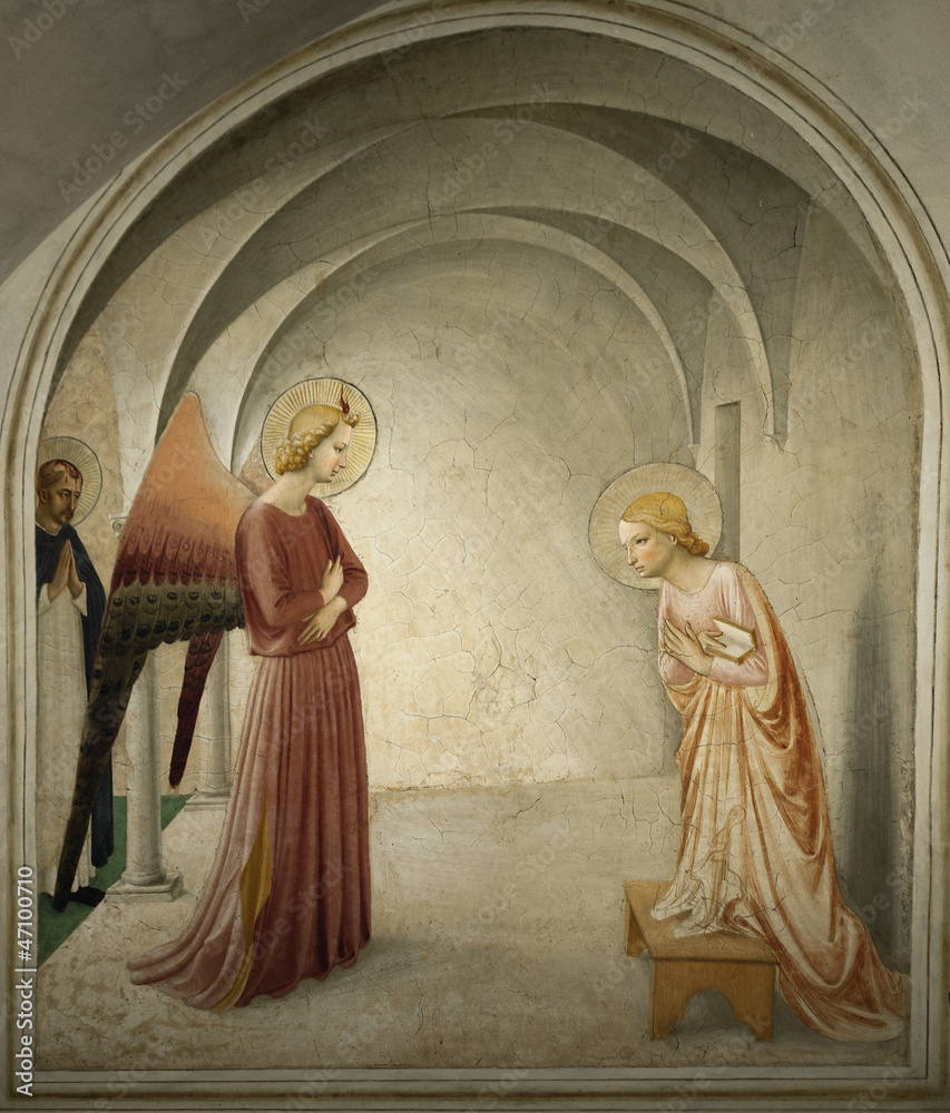 La Anunciacion (Florencia,Toscana) - obrazy, fototapety, plakaty 