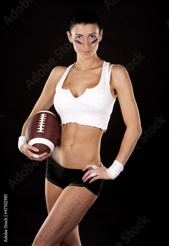 american football girl
