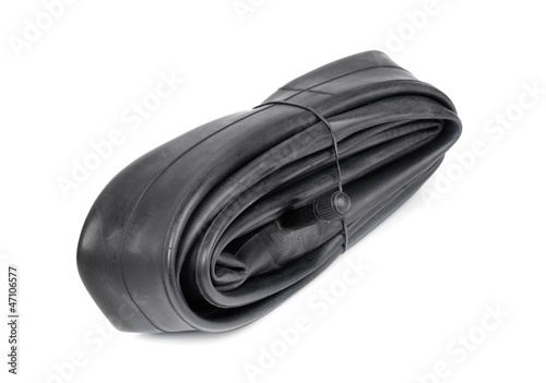 Bicycle inner tube isolated on white background © hsagencia