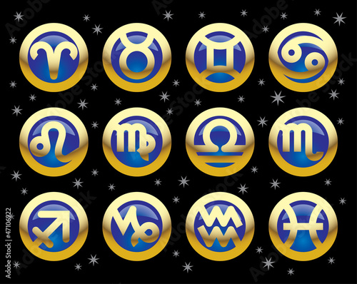 Icons of signs of the zodiac
