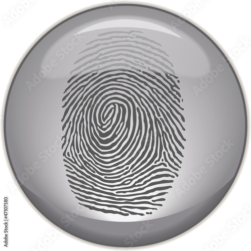 Photography Fingerabdruck auf Button