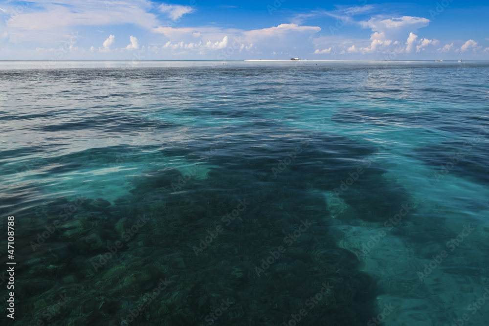 Fototapeta premium tubbataha reef seascape palawan philippines