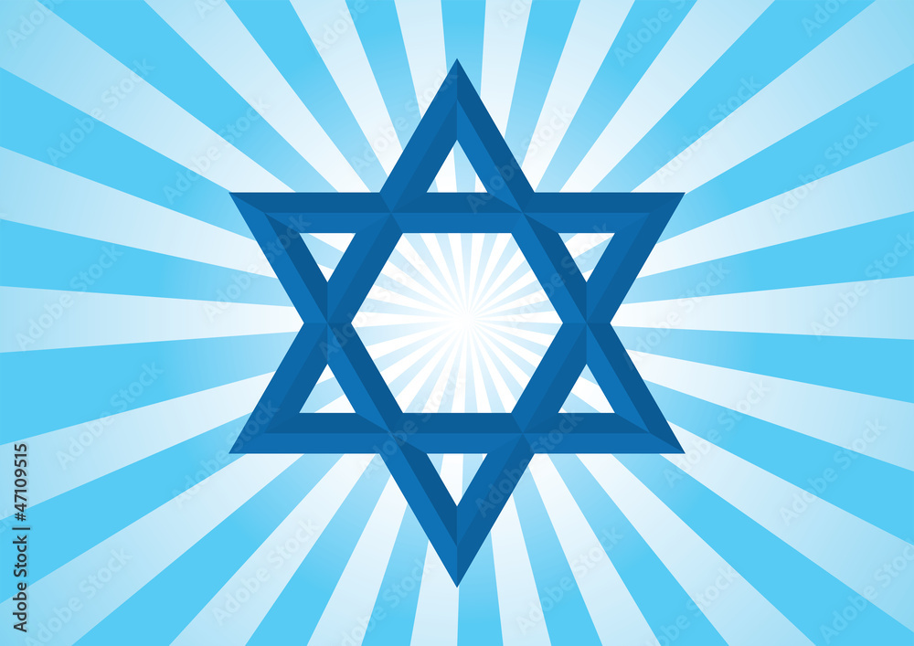 Star of David. - Halo Background Star of David. - Halo Background