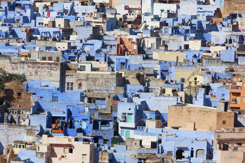 Jodhpur the "Blue City" in Rajasthan © davidevison