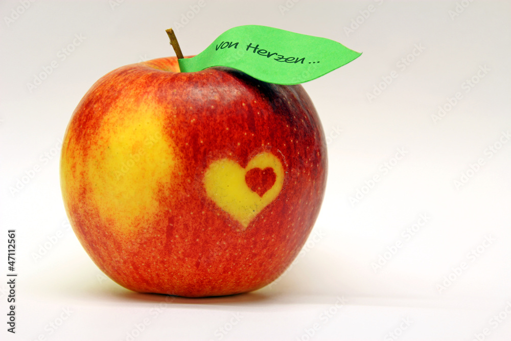 Aus Liebe zum Apfel Stock Photo Adobe Stock