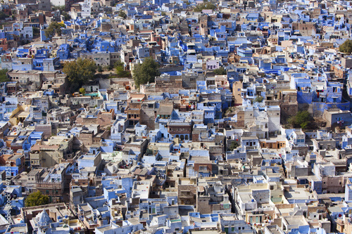 Jodhpur the "Blue City" in Rajasthan, India. © davidevison