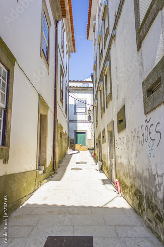 Alley in Valen  a - Portugal