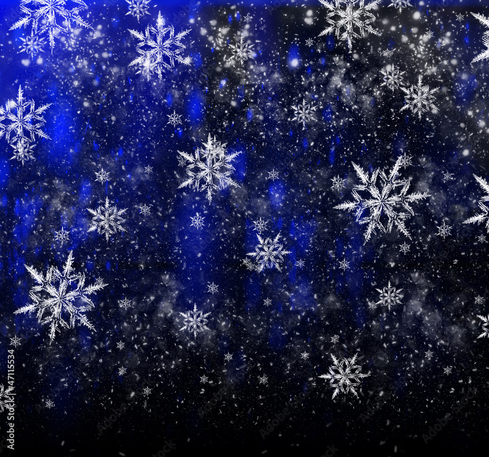 Bright Christmas background with a large snowflake Bright Christmas background with a large snowflake