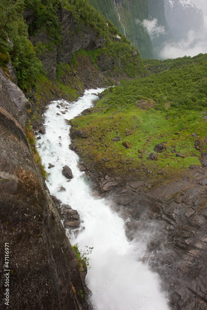 Norwegian waterfall