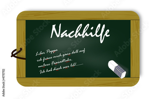 Kreidetafel Nachhilfe