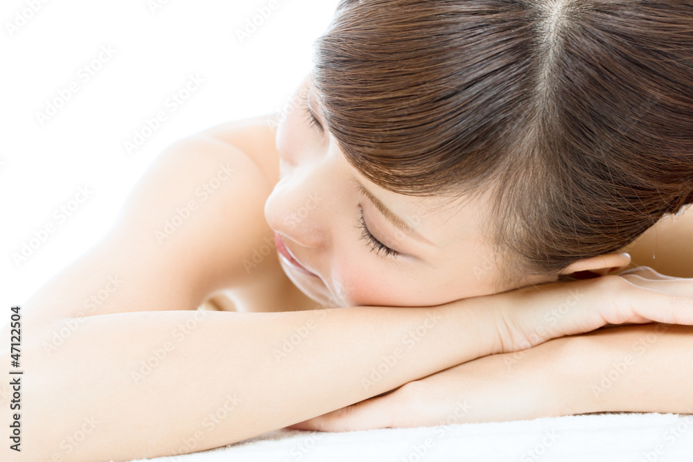 Beautiful asian woman on white background Beautiful asian woman on white background