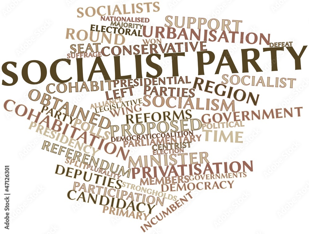 Obraz premium Word cloud for Socialist Party