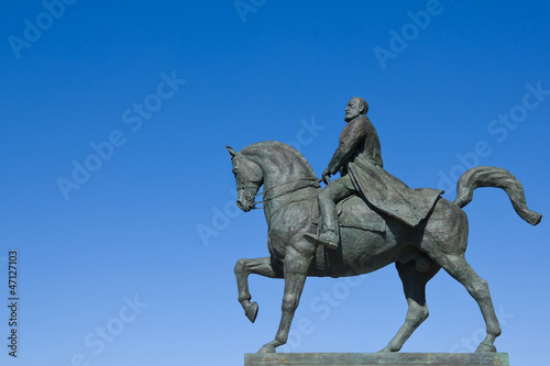 King Carol I on horse statue - Bucharest