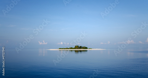 Uninhabited island
