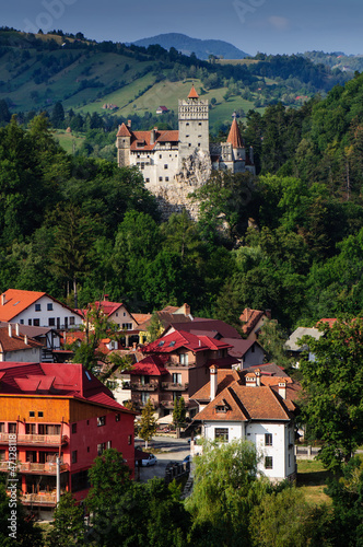 The Bran Castle and Bran city