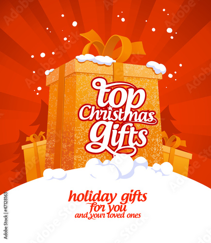 Top Christmas gifts design template