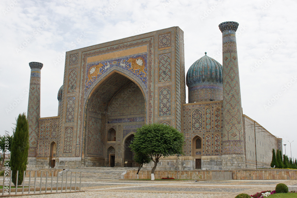 Medrese Sherdor, Registon Platz, Samarkand, Usbekistan