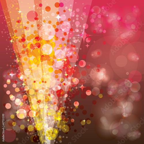 Festive background, luminous rays