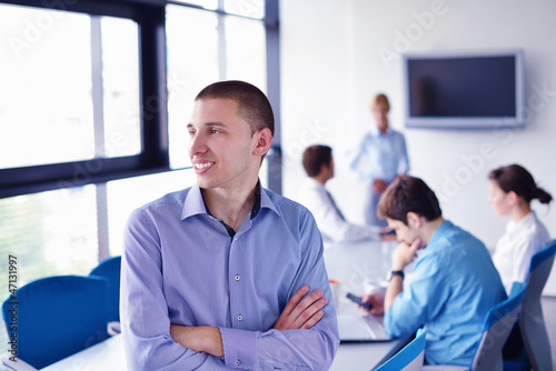 business people in a meeting at office