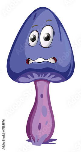 A mushroom with a face