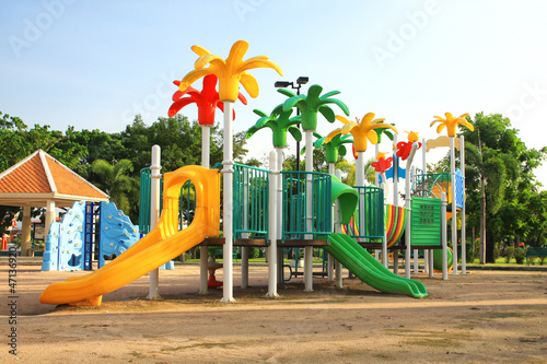 Wallpaper Mural An image of a colorful children playground, without children Torontodigital.ca