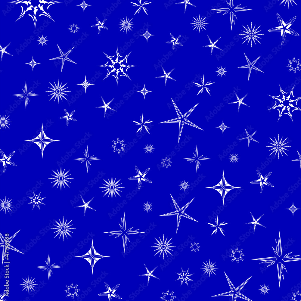 Christmas stars on blue background Christmas stars on blue background