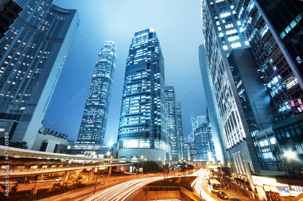 Obraz premium Skyscrapers in Hong Kong