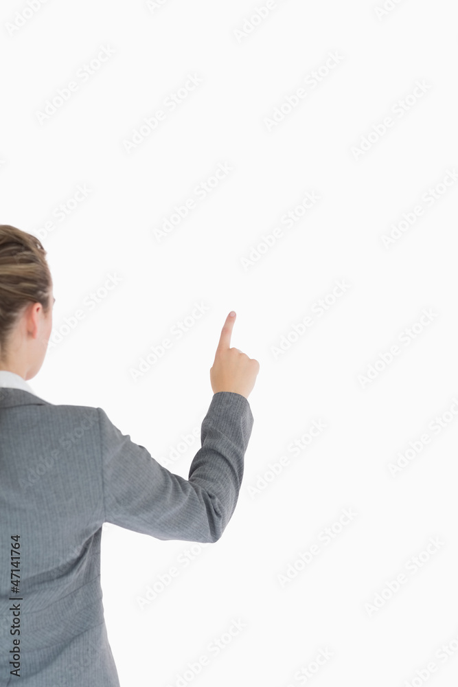 Woman showing something Woman showing something