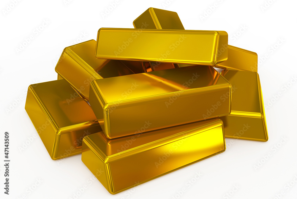 gold bars pile gold bars pile