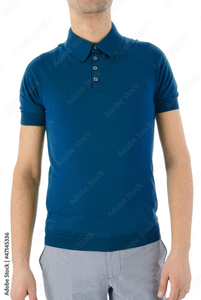 Male shirt isolated on white Male shirt isolated on white