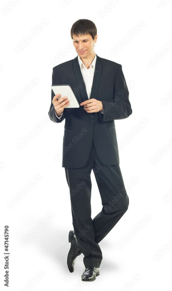 Young businessman with Tablet computer Young businessman with Tablet computer