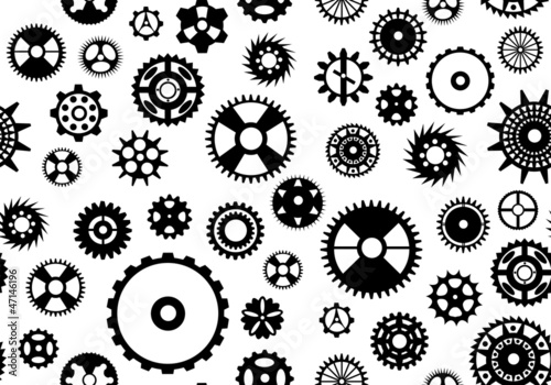 Seamless gear background