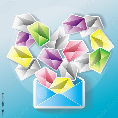 E-mail spreading through network