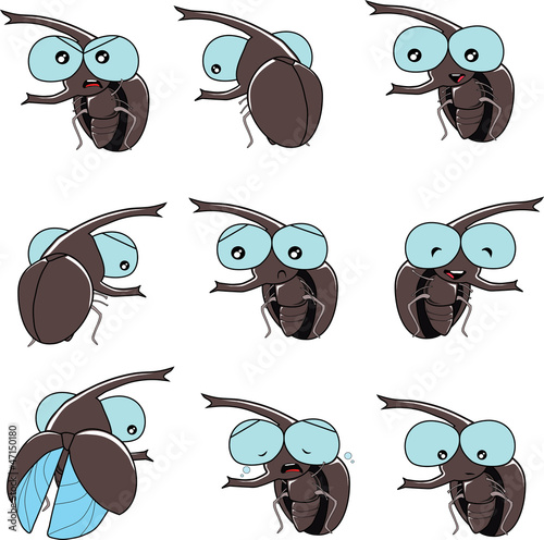 scarab beetle emotion vector