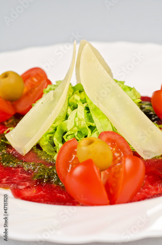 Meat carpaccio