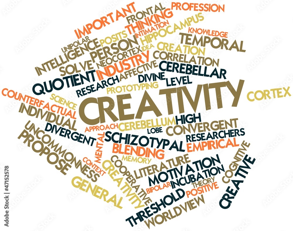 Word cloud for Creativity Stock Illustration | Adobe Stock