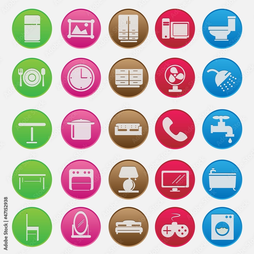 Furniture Icon Set Furniture Icon Set