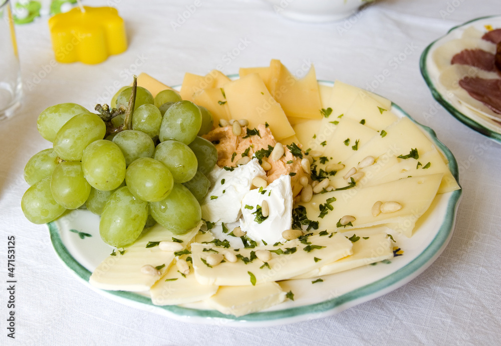 Plate with Cheese