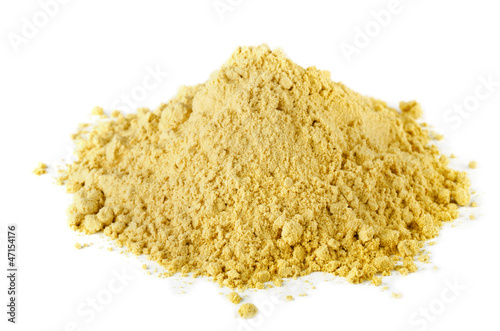 Pile of dry mustard powder