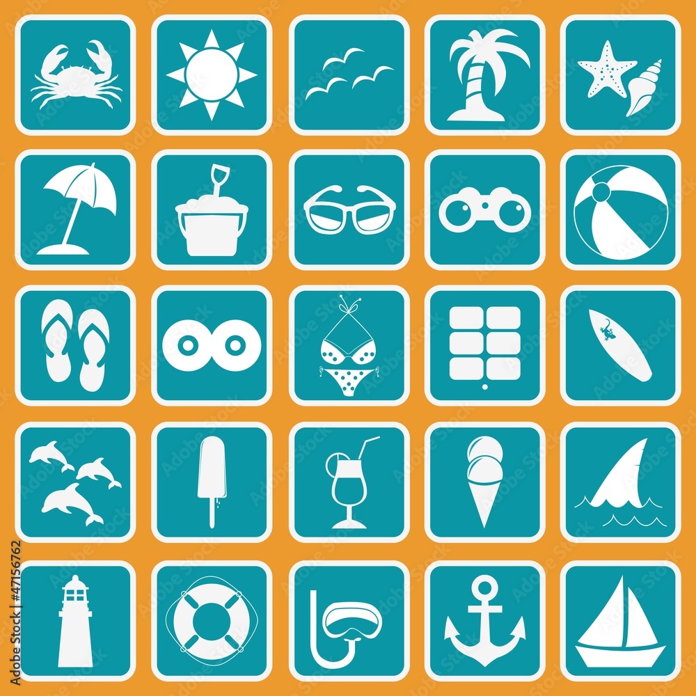 Spring Break Icon Collection Set 2 Spring Break Icon Collection Set 2